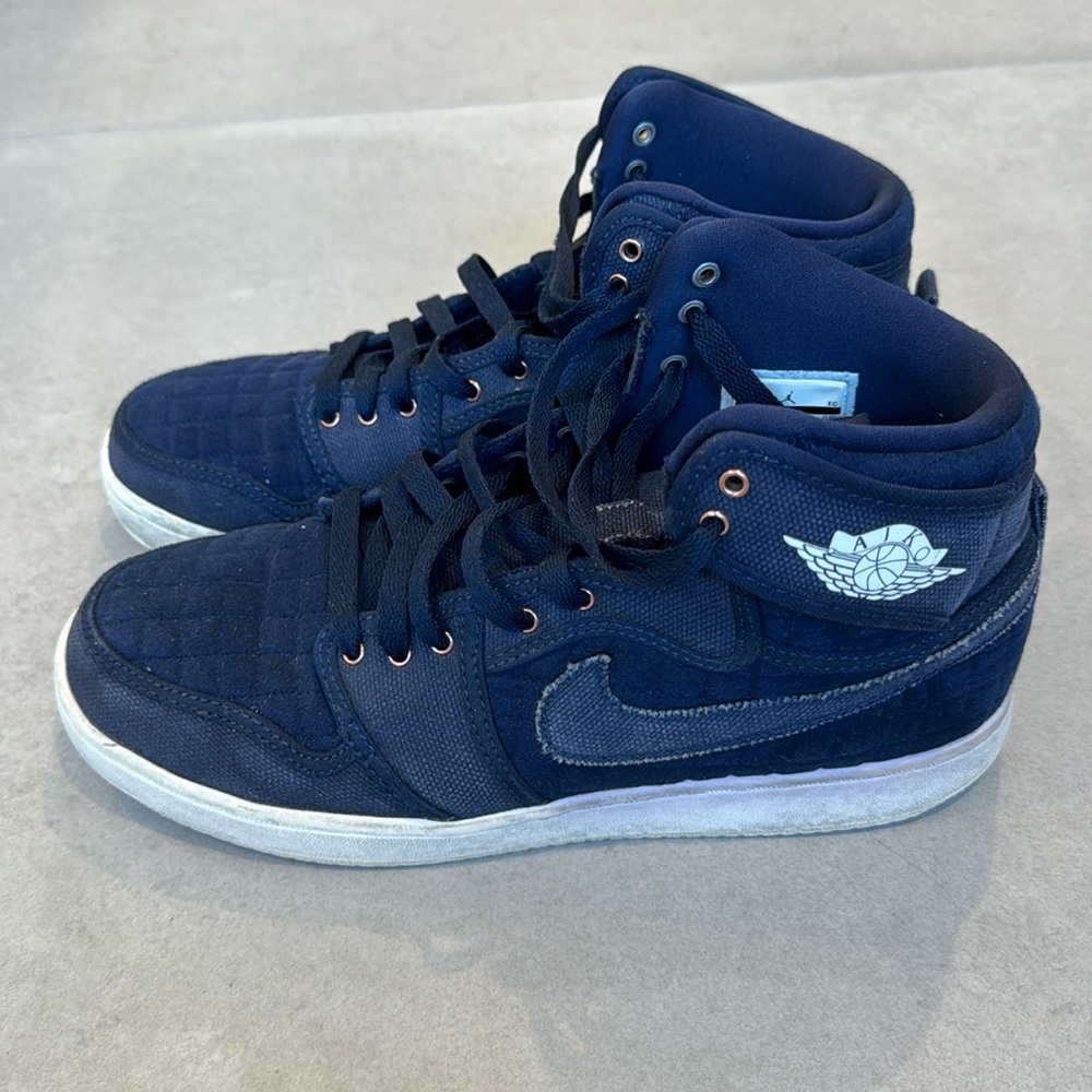 Nike Air Jordan AJKO OBSIDIAN Navy Blue Quilted, men’s, Size 9 Rare Sneakers